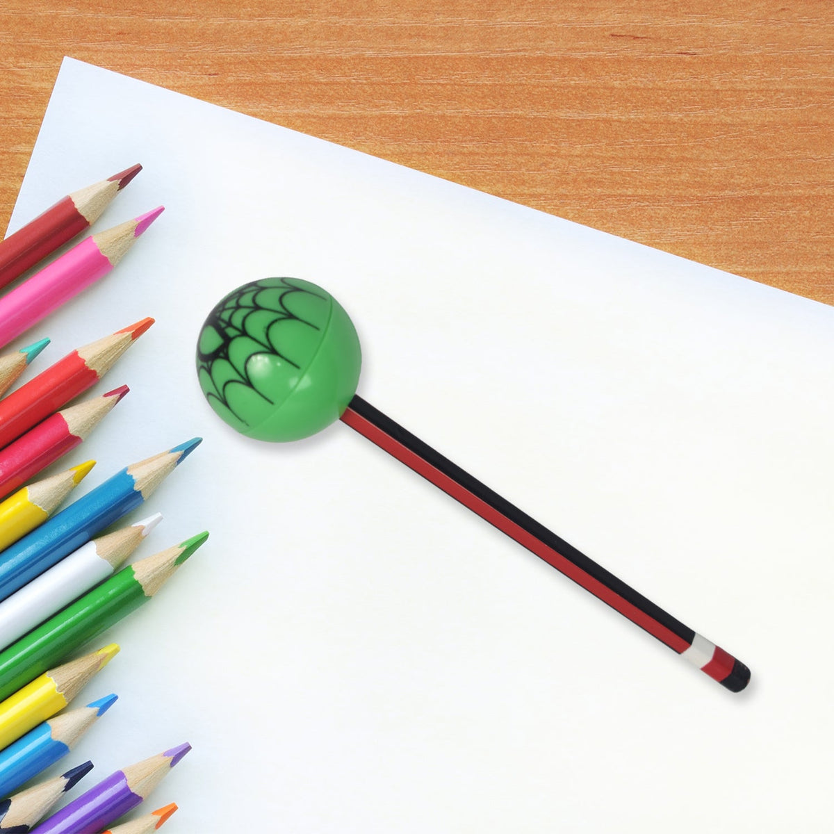 Kids Pencil Sharpener – Round Mix Design for School – detail view