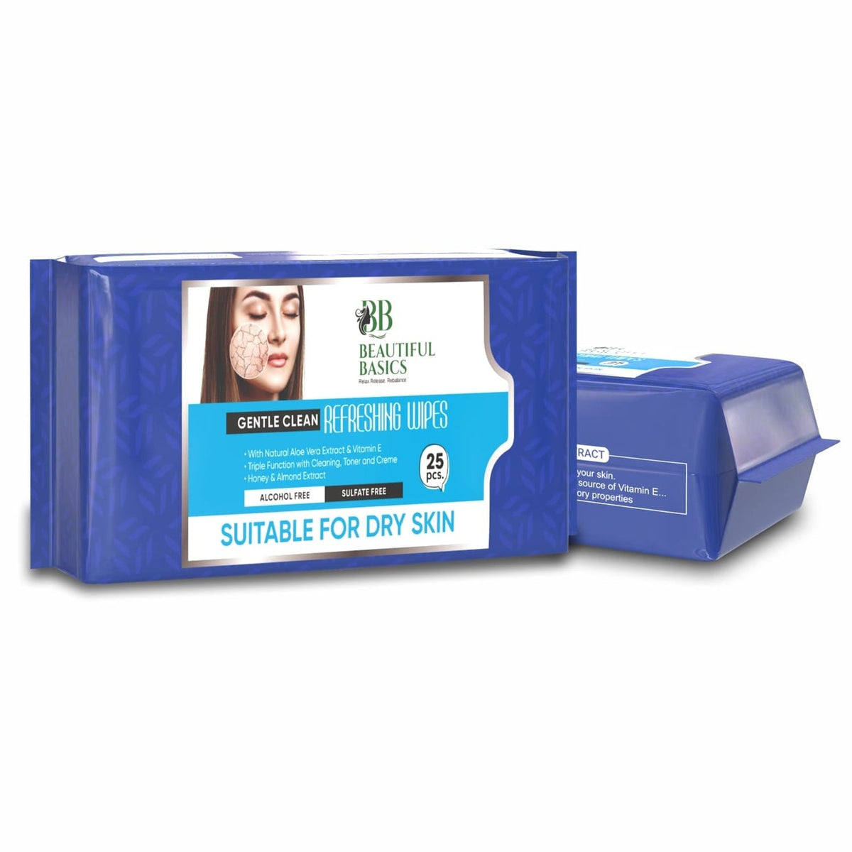 Alcohol-Free Wet Wipes – Gentle Facial & Body Cleansing – alternate view