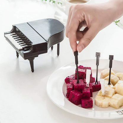 Piano Fruit Forks – 10 pc Decorative Snack set