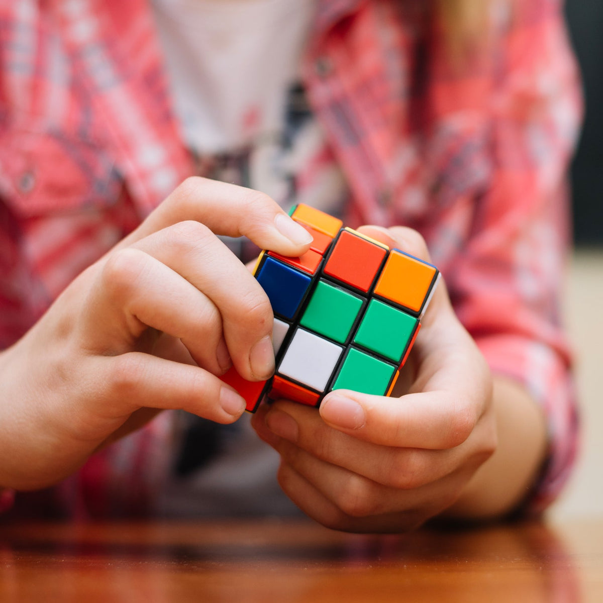Rubik's Cube 3x3 – Brain Teaser Puzzle & Skill Builder – close-up