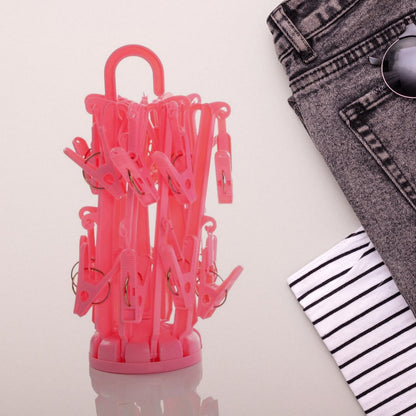 Foldable Clothes Drying Rack – 16 Clip Hanger for Delicates