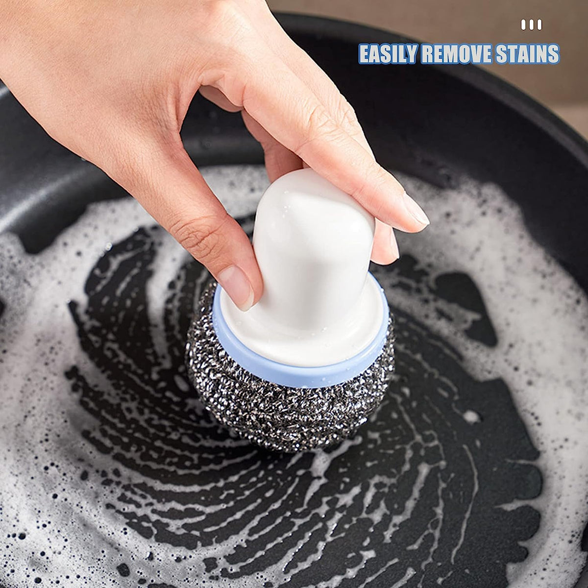 Dish Cleaning Brush – Multifunctional Palm Scrubber – close-up