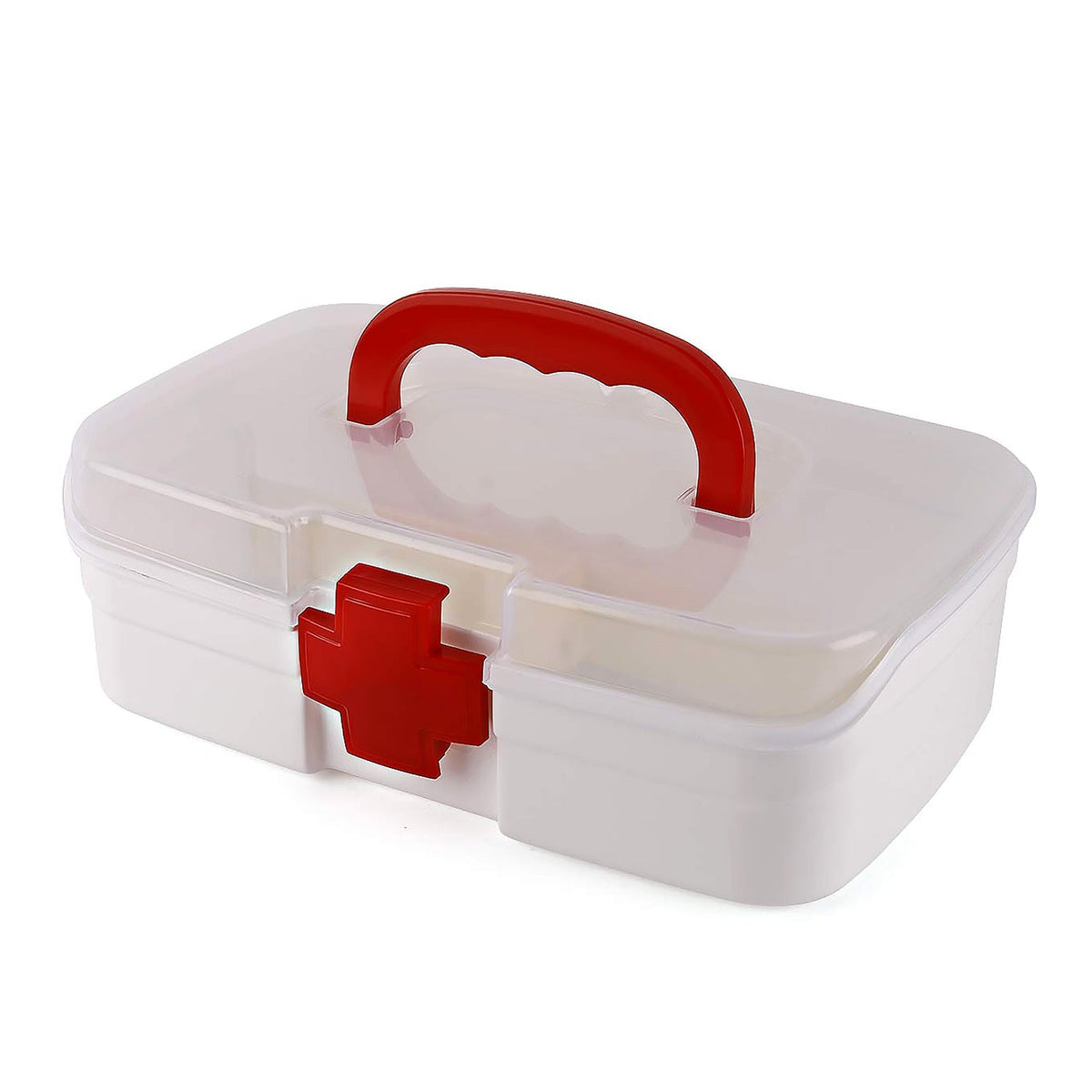 First Aid Box – 3-Compartment Portable Medicine Kit – detail view