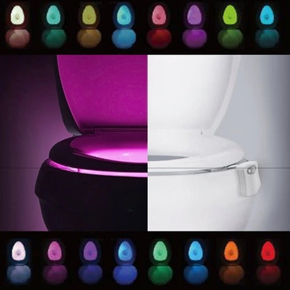 LED Toilet Bowl Light – Motion Sensor, 8 Colours – close-up