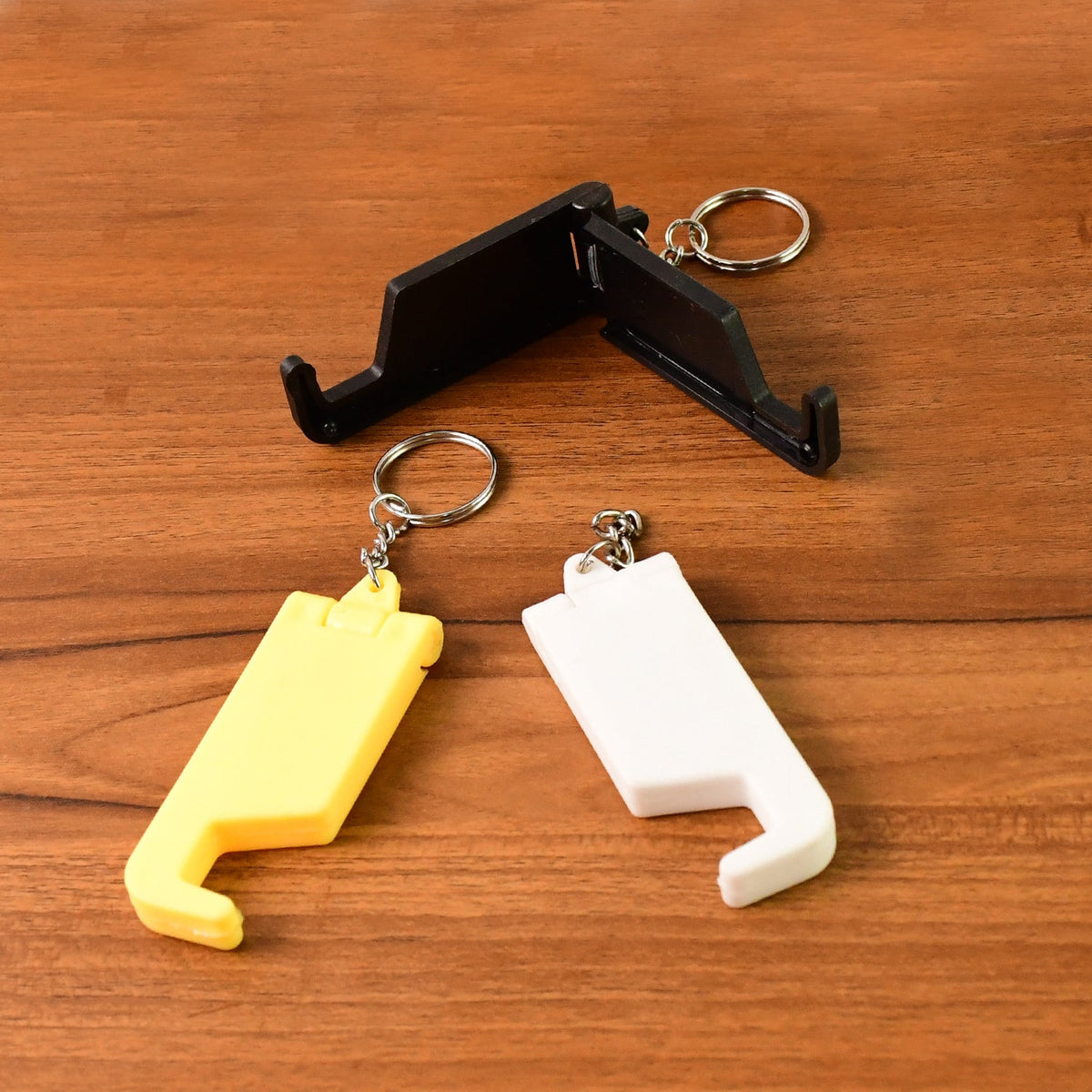 Plastic Keychain Mobile Stand – 2 in 1 Multicolor Phone – view 7