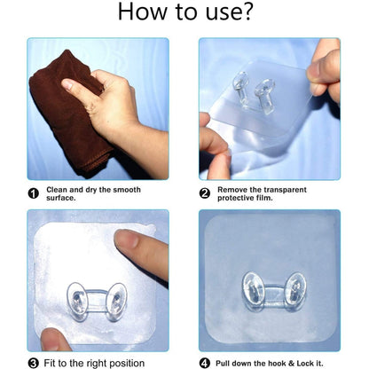 Self-Adhesive Wall Hook – Strong, Transparent & Removable – view 7