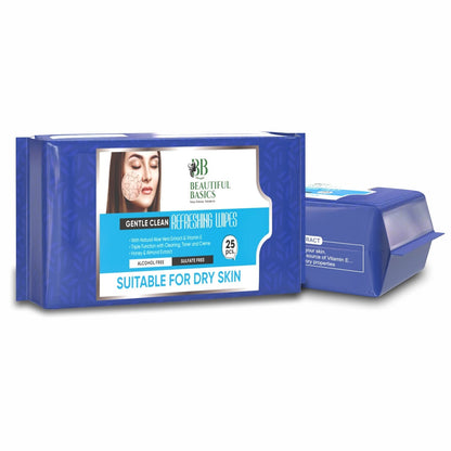 Face Wipes for Dry Sensitive Skin – Gentle Cleansing – alternate view