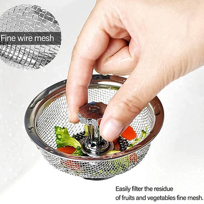 Stainless Steel Sink Strainer – Adjustable Stopper – detail view