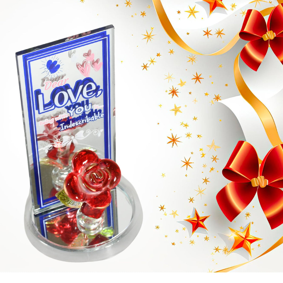 Rose Showpiece – Romantic Gift & Home Decor for Couples – close-up
