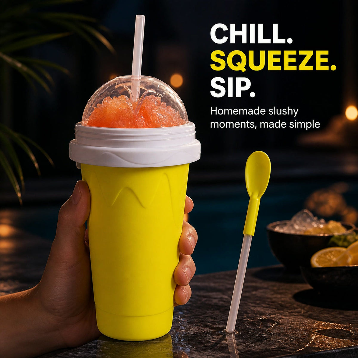 Frozen Smoothies Maker Cup – Double Layer Slushy – view 10