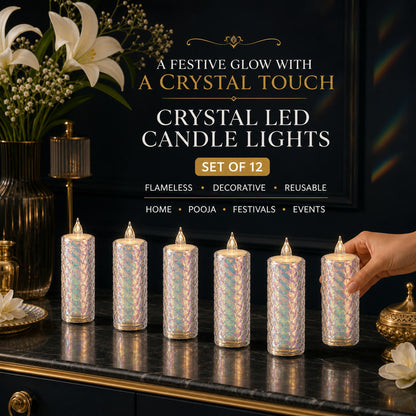LED Tealight Candles – 12 Pack Flameless Diwali Lights – view 7