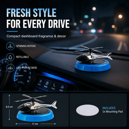 Helicopter Car Air Freshener – Stylish Rotating Dashboard – view 10