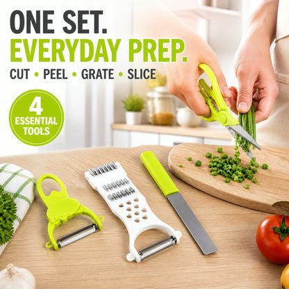 Kitchen Cutting set – 4-Piece Stainless Steel Multi-Tool Kit – view 8