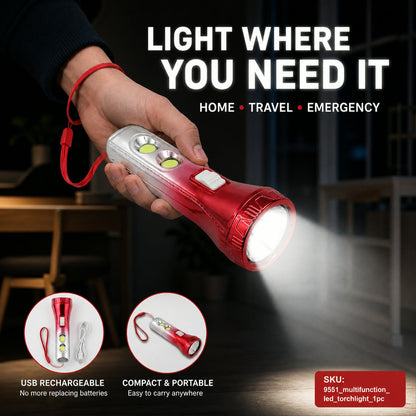 LED Torchlight – USB Rechargeable & Multi-functional – view 10