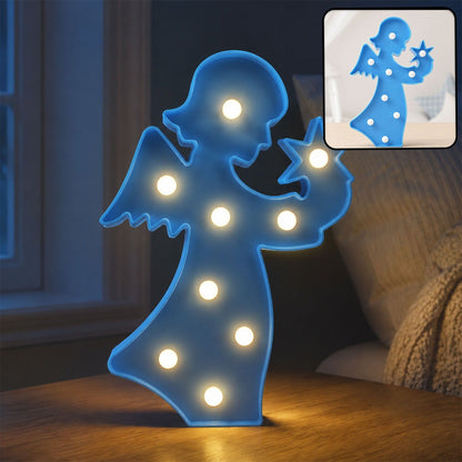 LED Angel Night Light – Battery Operated Room Decor