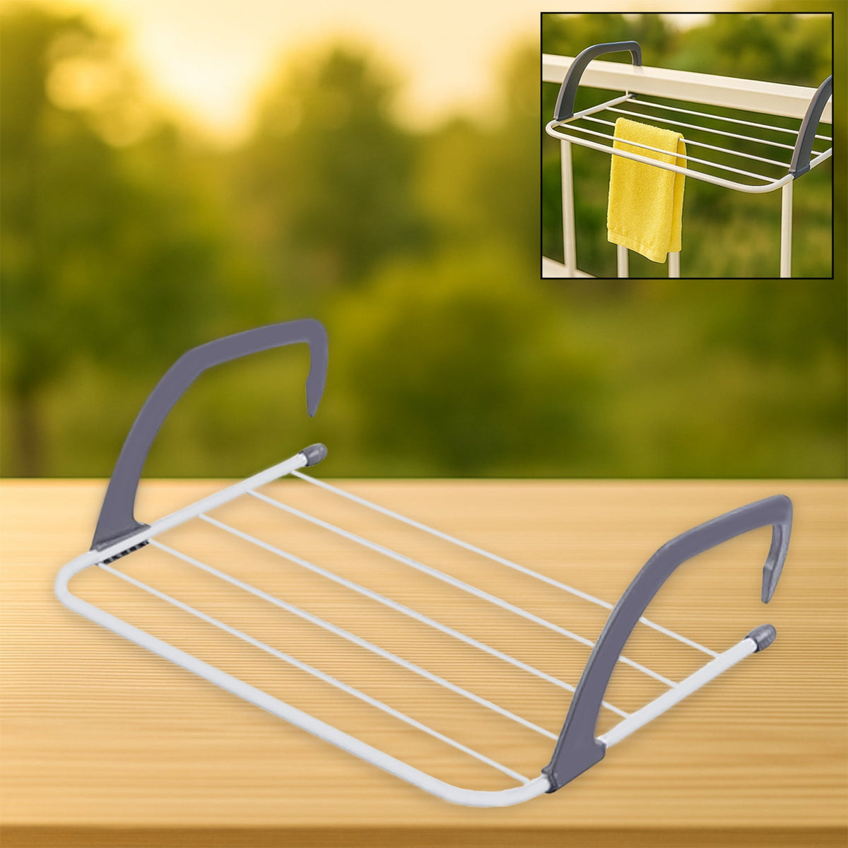 Folding Drying Rack – Compact, Steel & Rust-Free – close-up