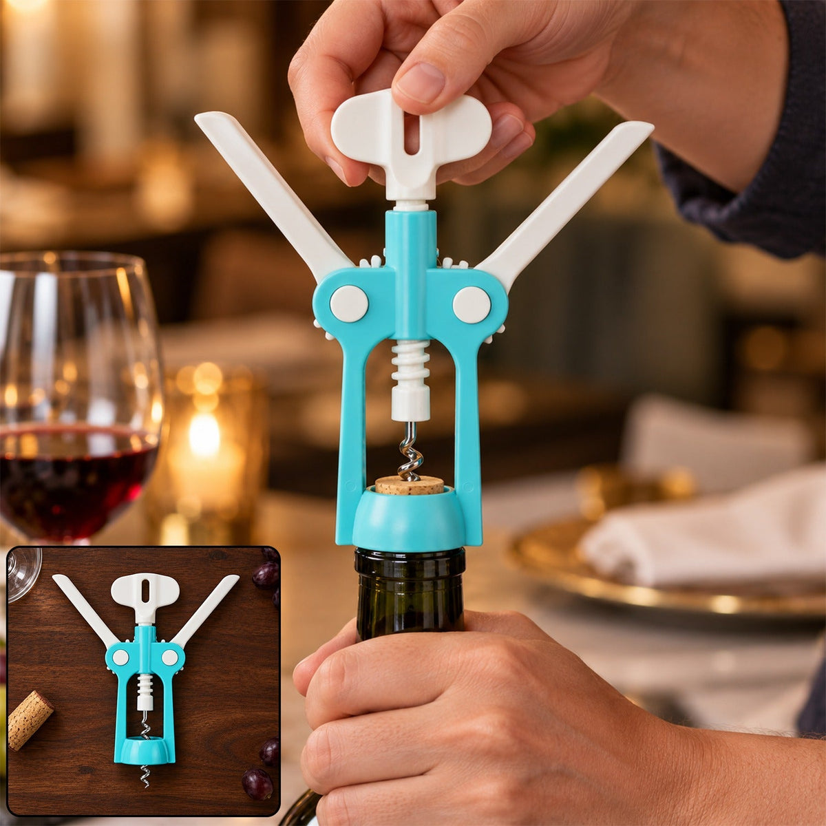 Waiter Corkscrew – Durable Wine & Beer Bottle Opener