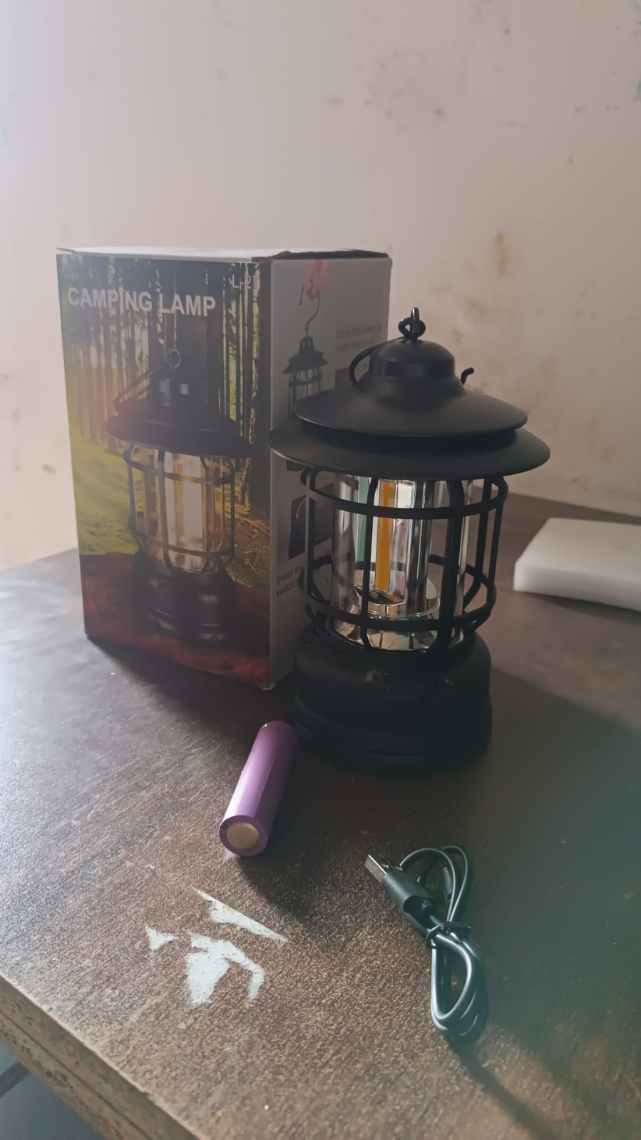 Rechargeable LED Camping Lantern – Retro Dimmable Light – view 7