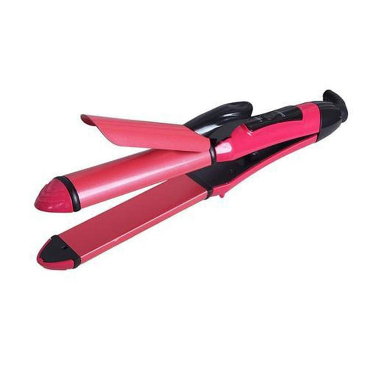 2-in-1 Hair Straightener & Curler – Ceramic Plates – alternate view