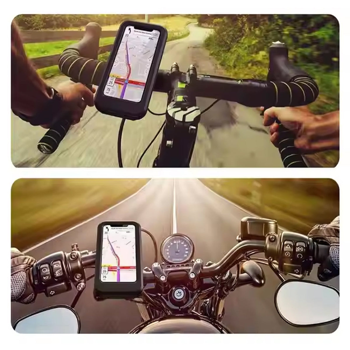 Waterproof Bike Phone Mount – 360° Rotation & Universal – detail view
