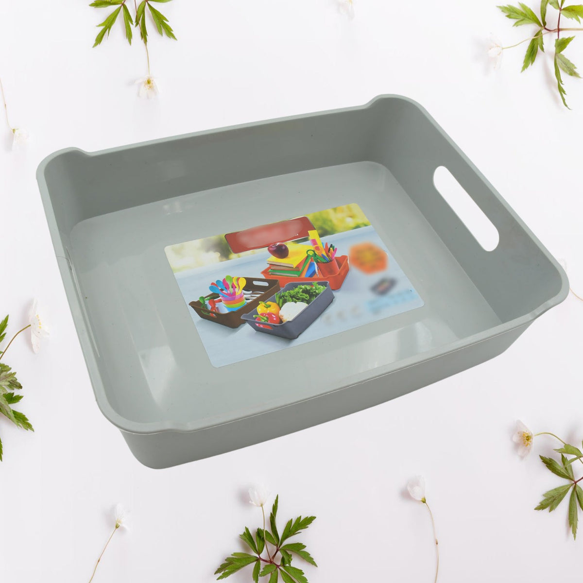 Plastic Storage Tray set of 3 – Multi-Purpose Organizer – alternate view
