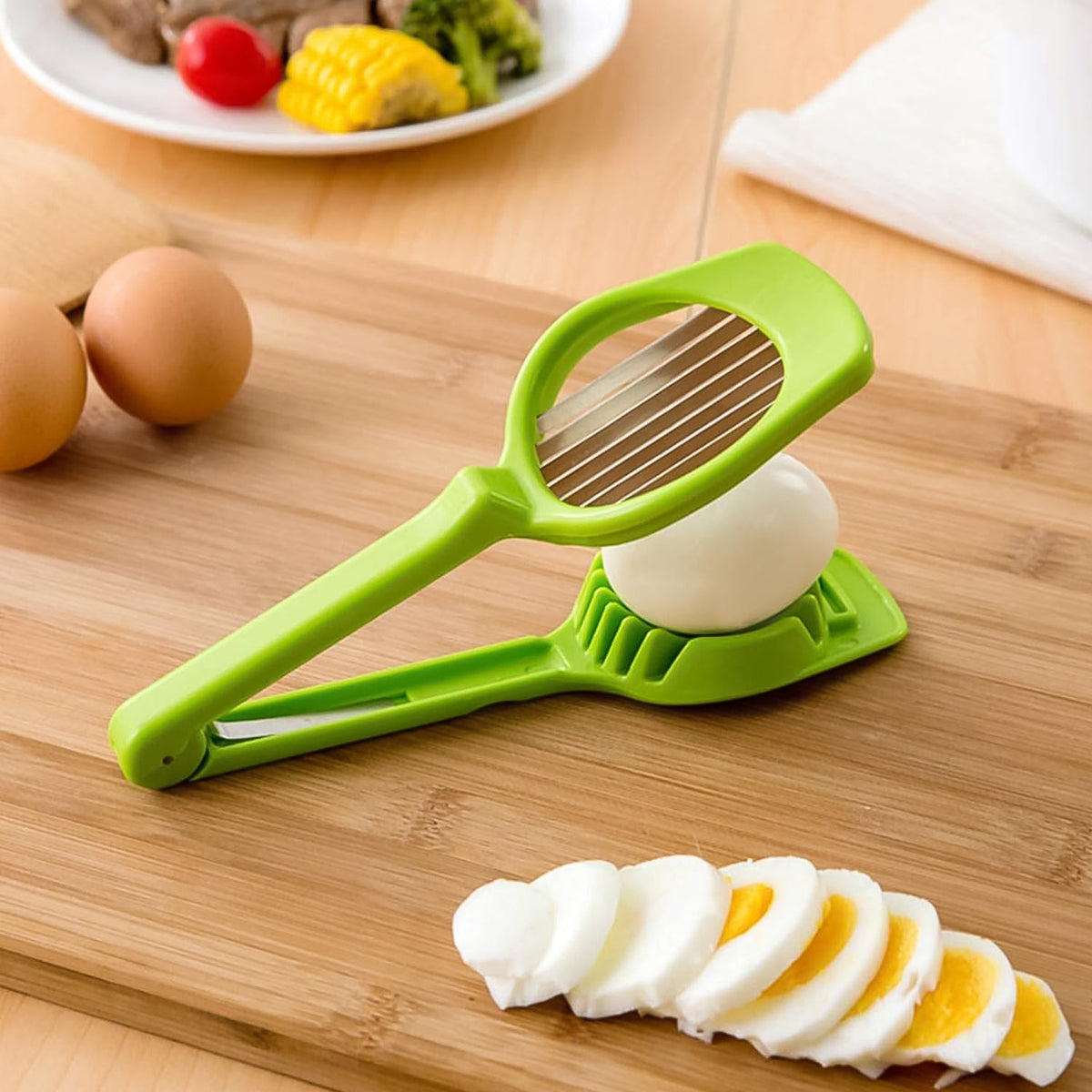 Multipurpose Slicer – 7 Stainless Blades for Kitchen Prep – detail view