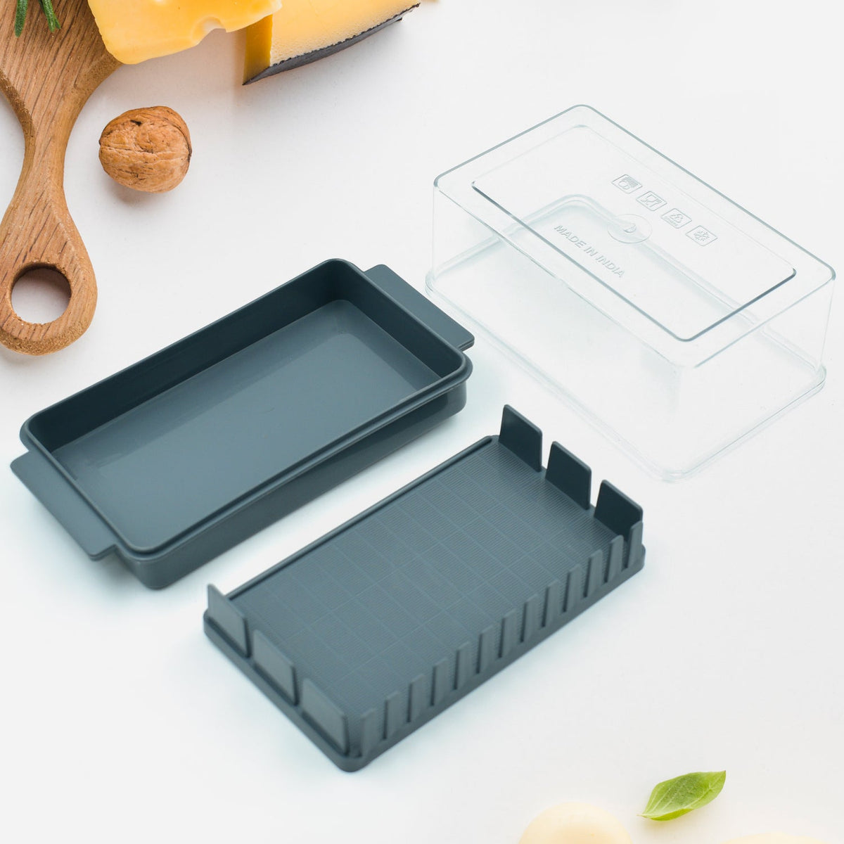Butter Slicer Box – Transparent Storage & Cutter – close-up