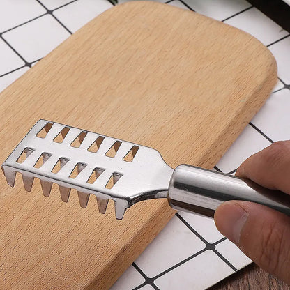 Fish Scale Remover – Sawtooth Stainless Steel Scraper – alternate view