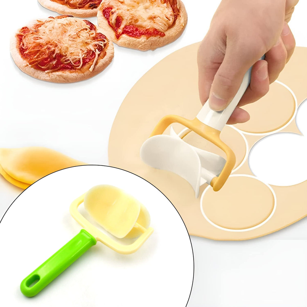 Dough Cutter Roller – Multipurpose for Puri & Baking – close-up