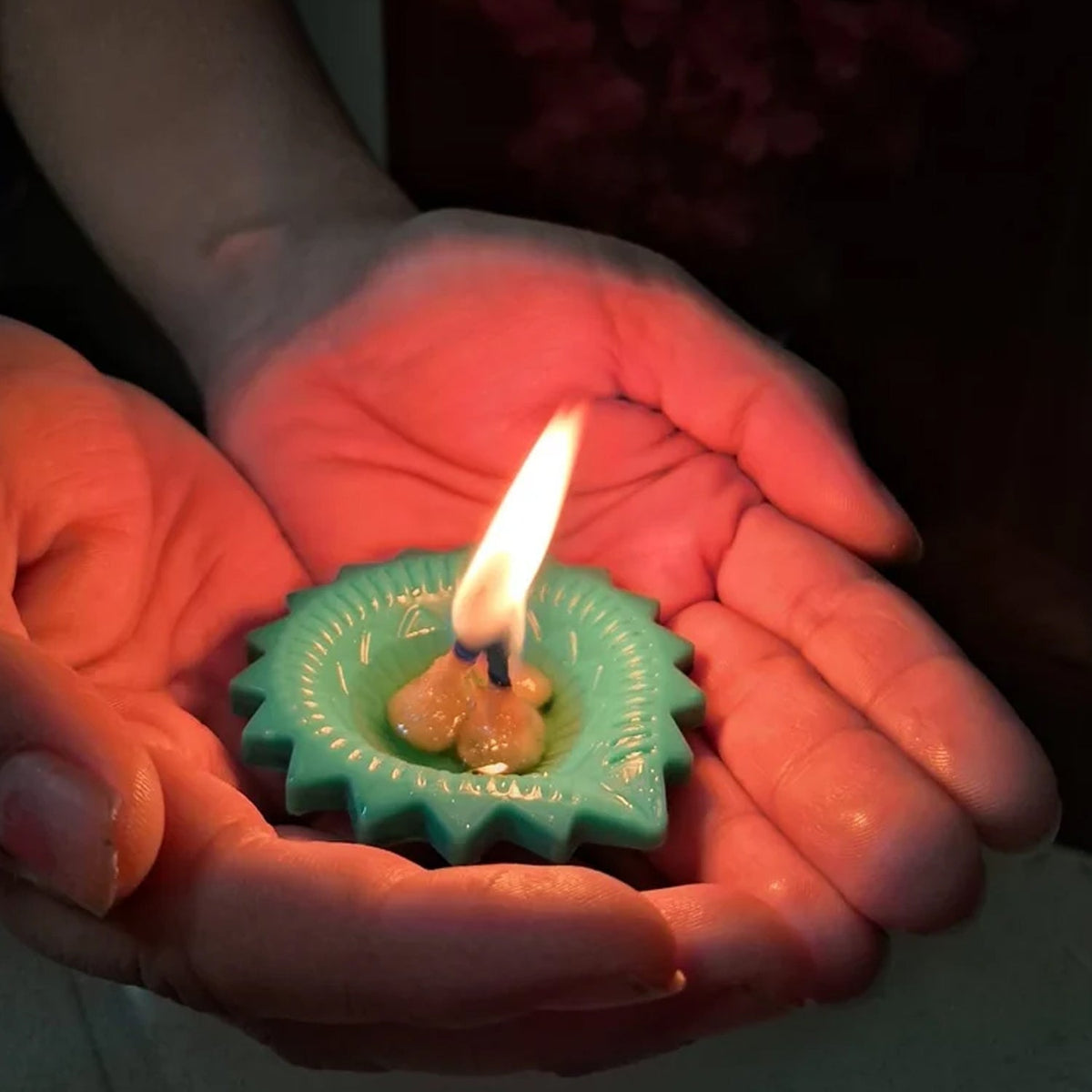 Silicone Diya set (6 Pcs) – Reusable Diwali Lamps – detail view