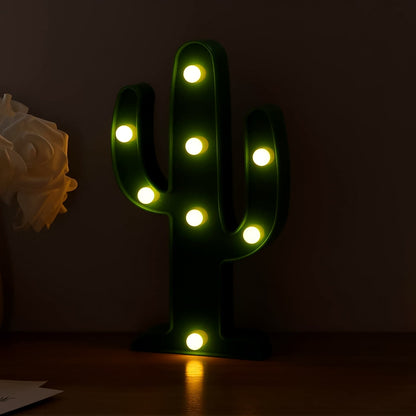 LED Cactus Lamp – Quirky Desk & Night Light – detail view