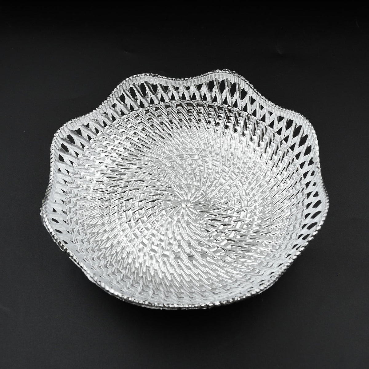 Mukhwas Serving Tray – Durable Plastic, Traditional Round – alternate view