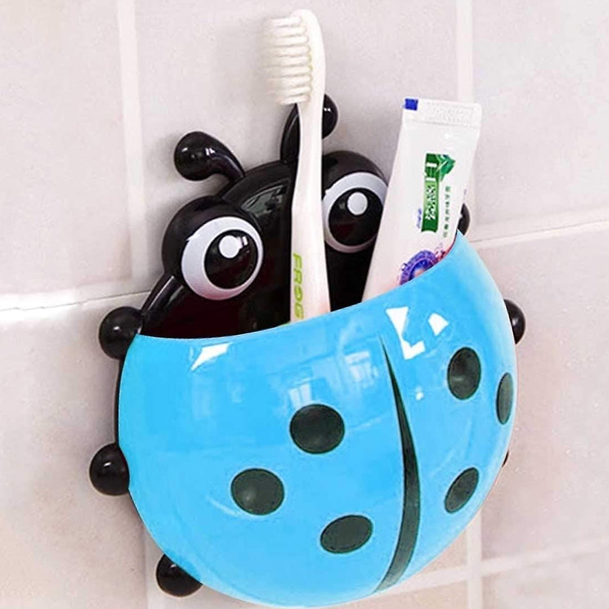 Ladybug Toothbrush Holder – Suction Hook Bathroom Organizer – view 11