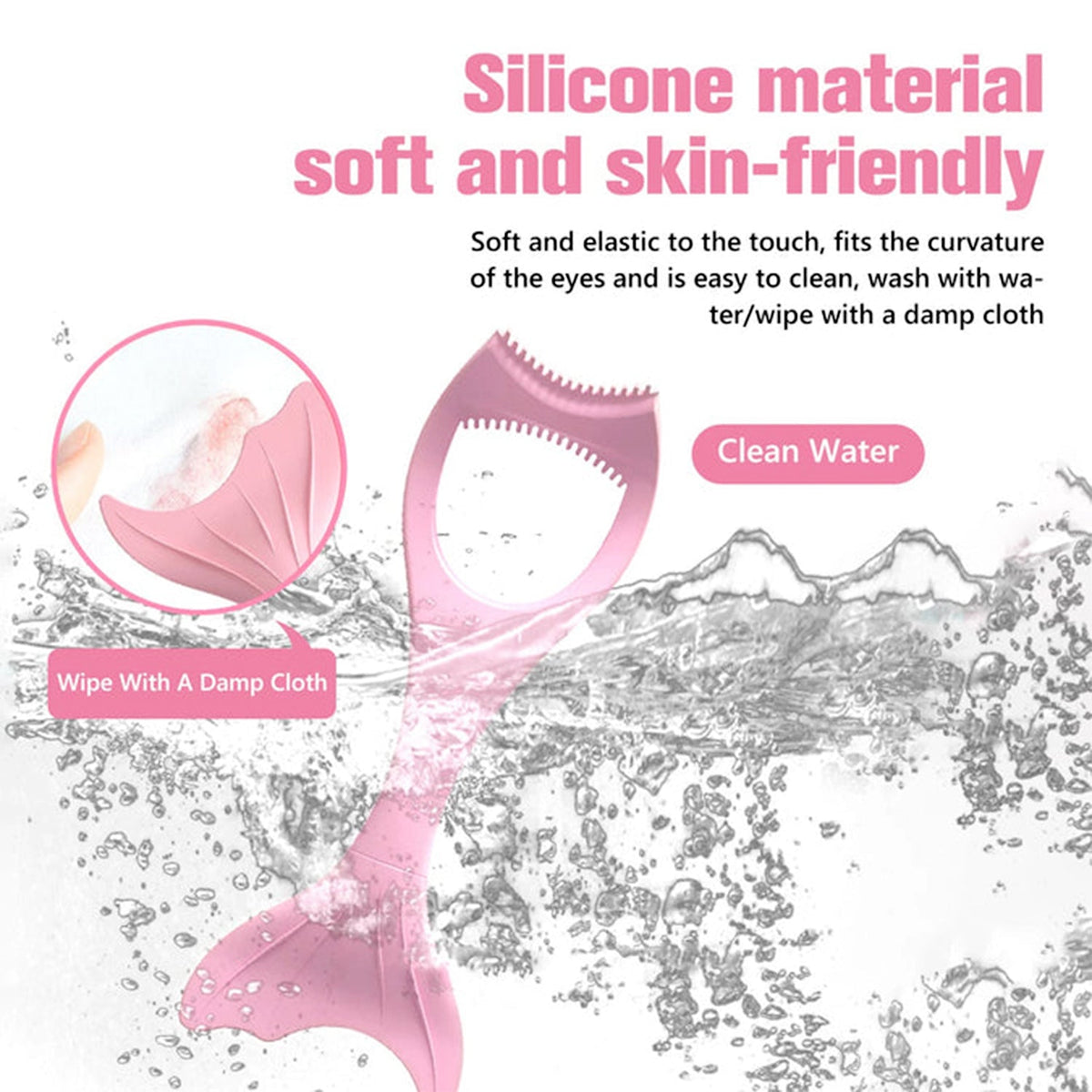 Silicone Eyeliner Tool – Curved for Easy Application – detail view