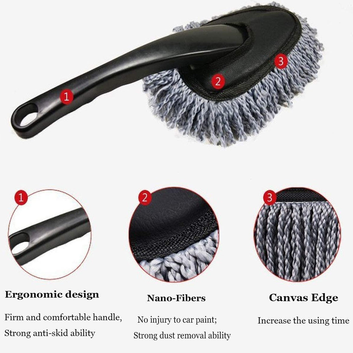 Microfiber Car Wash Brush – Streak-Free Cleaning – alternate view