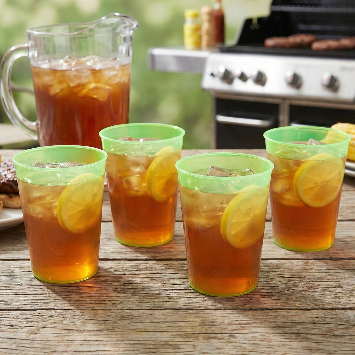 Reusable Plastic Tumblers – BPA-Free 4-Piece set – alternate view