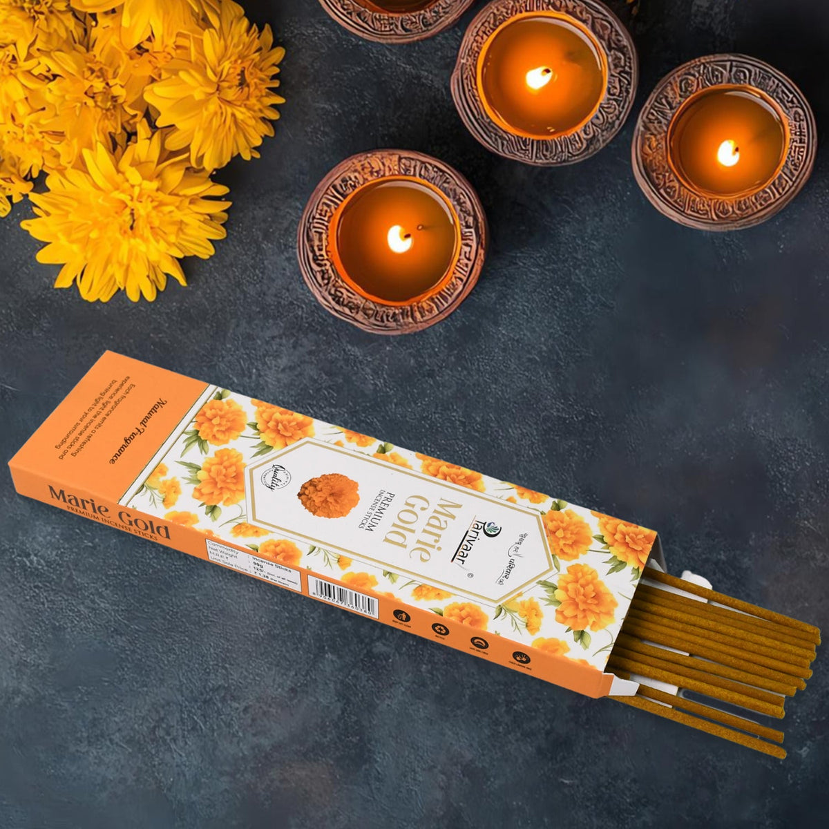 Agarbatti Sticks – Mixed Floral Fragrance, 90 GM – side view