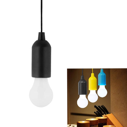 LED Pull Cord Light – Portable Battery Bulb – alternate view