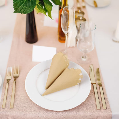 Scalloped Edge Tissue Napkins – Elegant 120 pc 2-Ply set – view 6