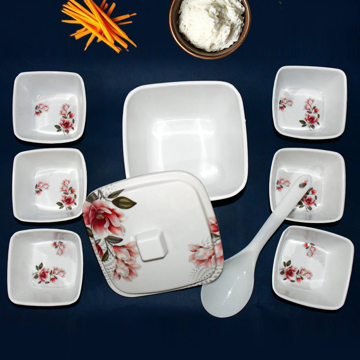 Plastic Dinner set – 9-Piece Lightweight & Durable – detail view