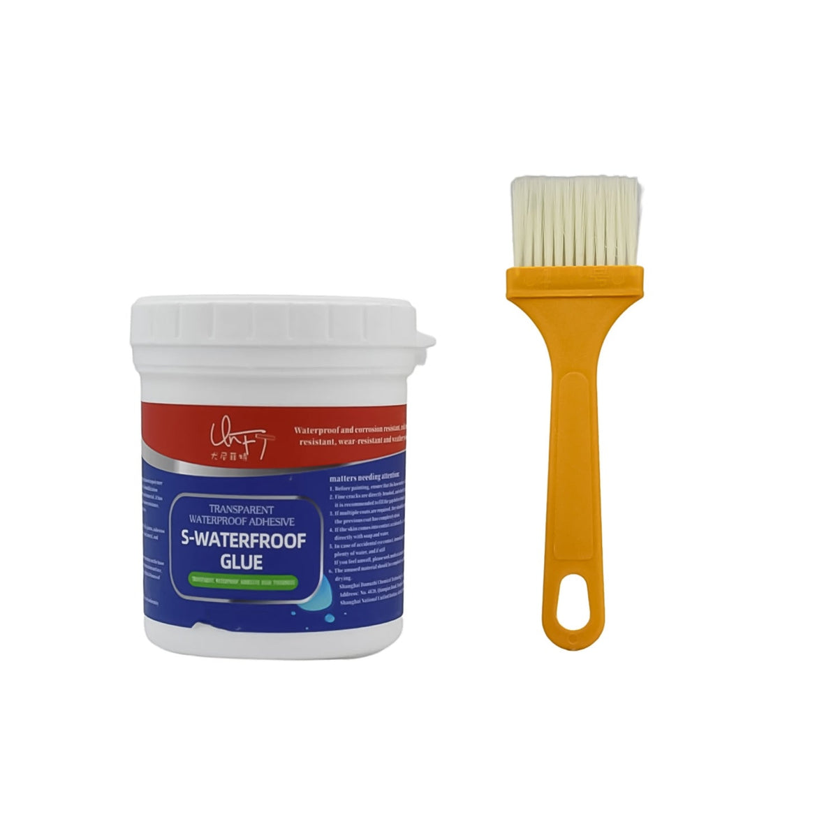 Waterproof Glue – Transparent 300g with Brush – alternate view