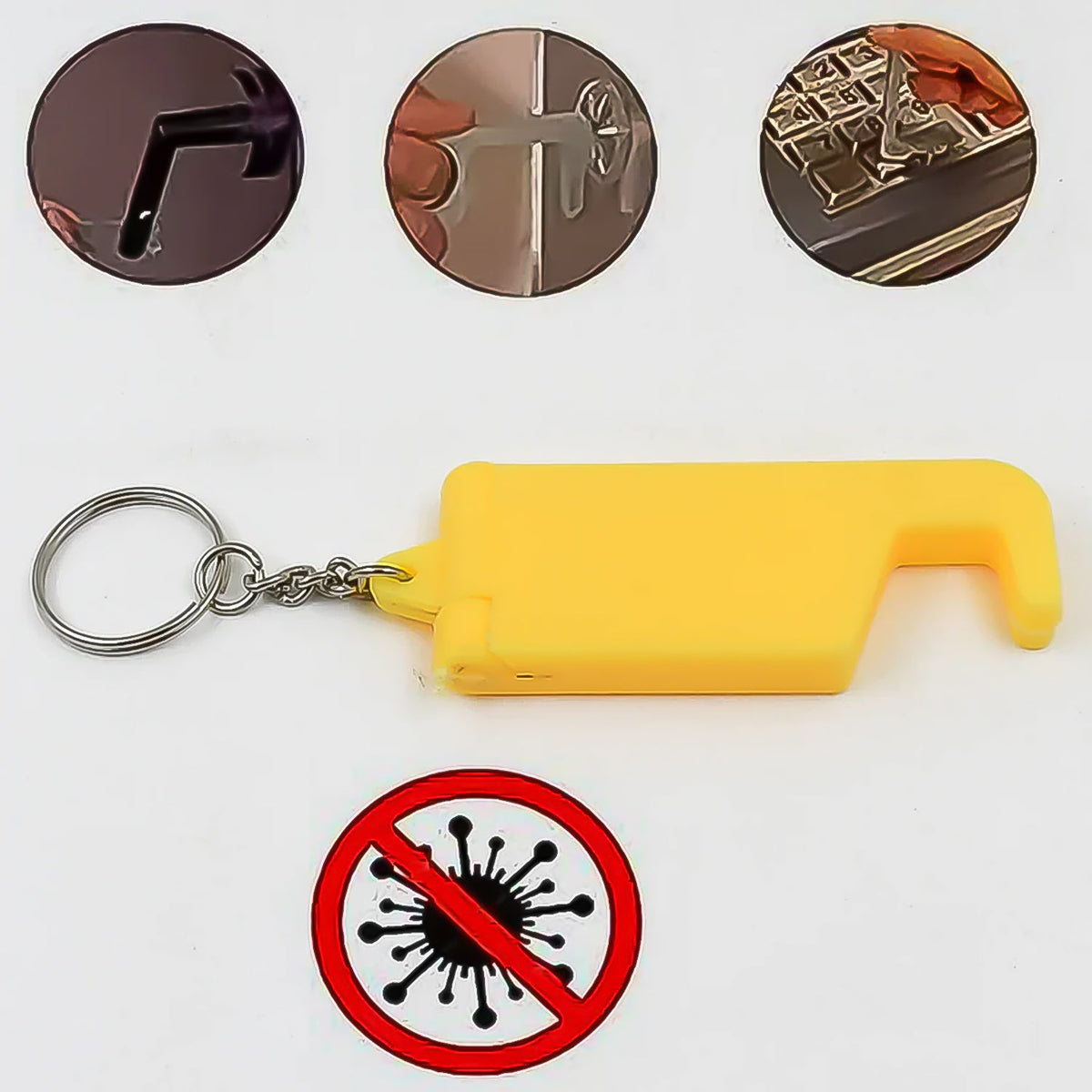 Plastic Keychain Mobile Stand – 2 in 1 Multicolor Phone – view 8