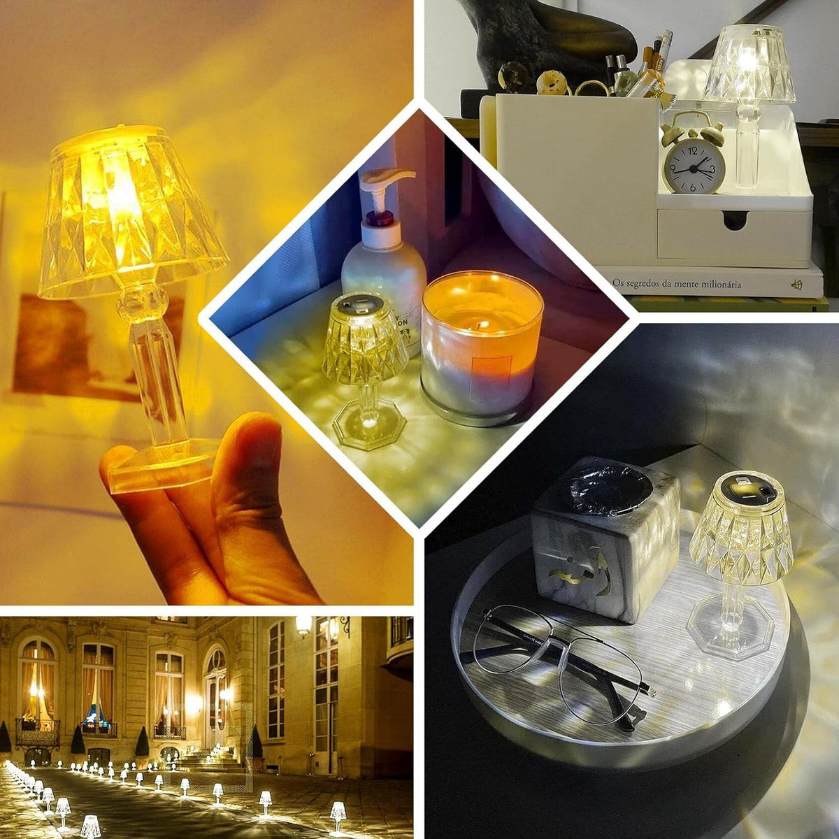 Crystal LED Desk Lamp – Portable Acrylic Glow – view 6