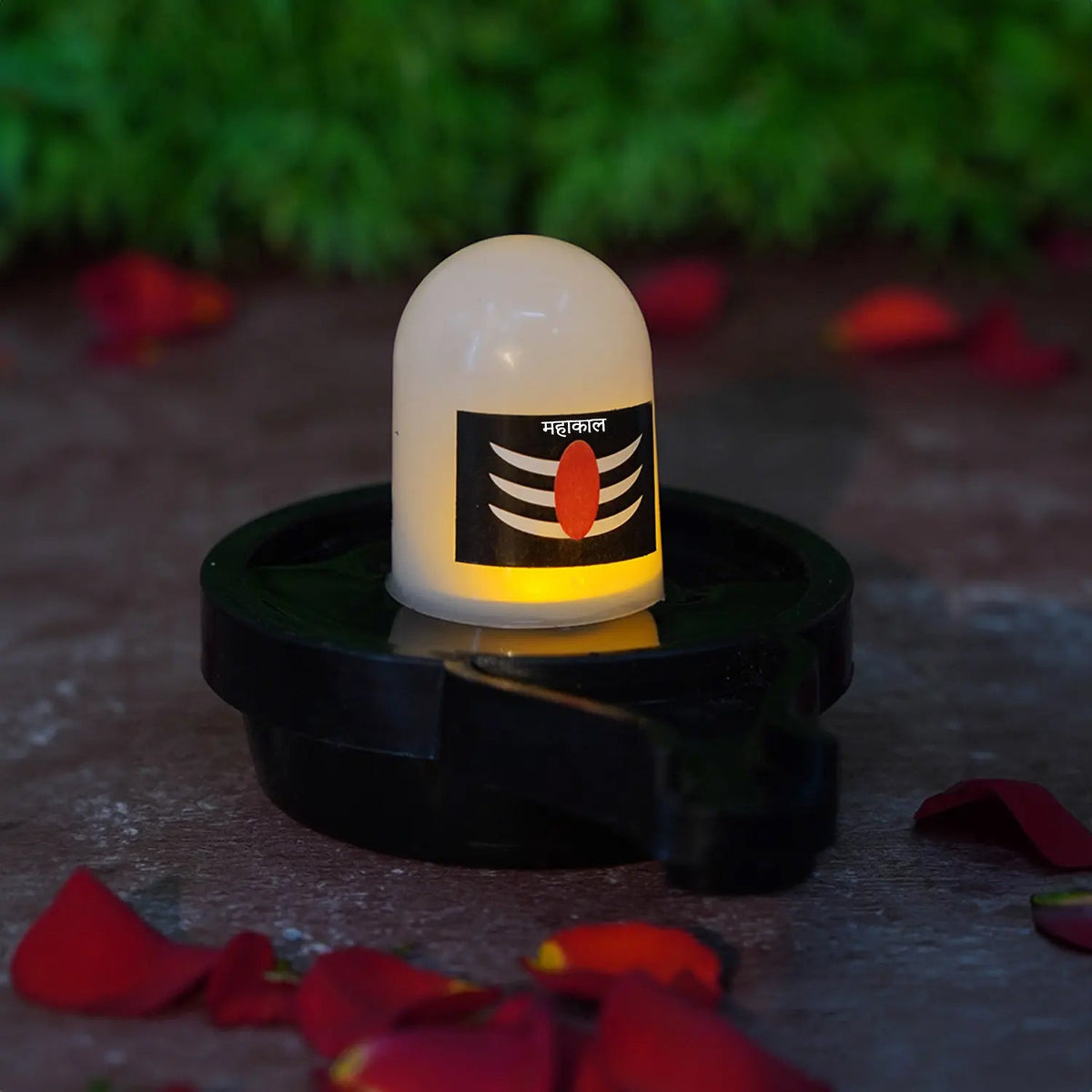 Water Sensor LED Shivling – Divine Pooja Idol – view 7