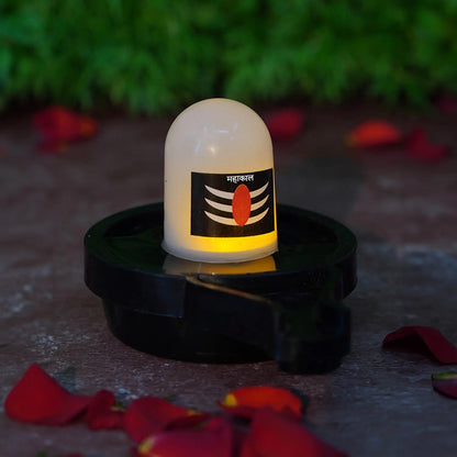 Water Sensor LED Shivling – Divine Pooja Idol – view 7
