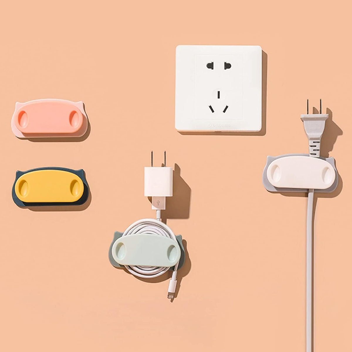 Pig Plug Wire Organizer – Durable Cable Holder Clips – detail view