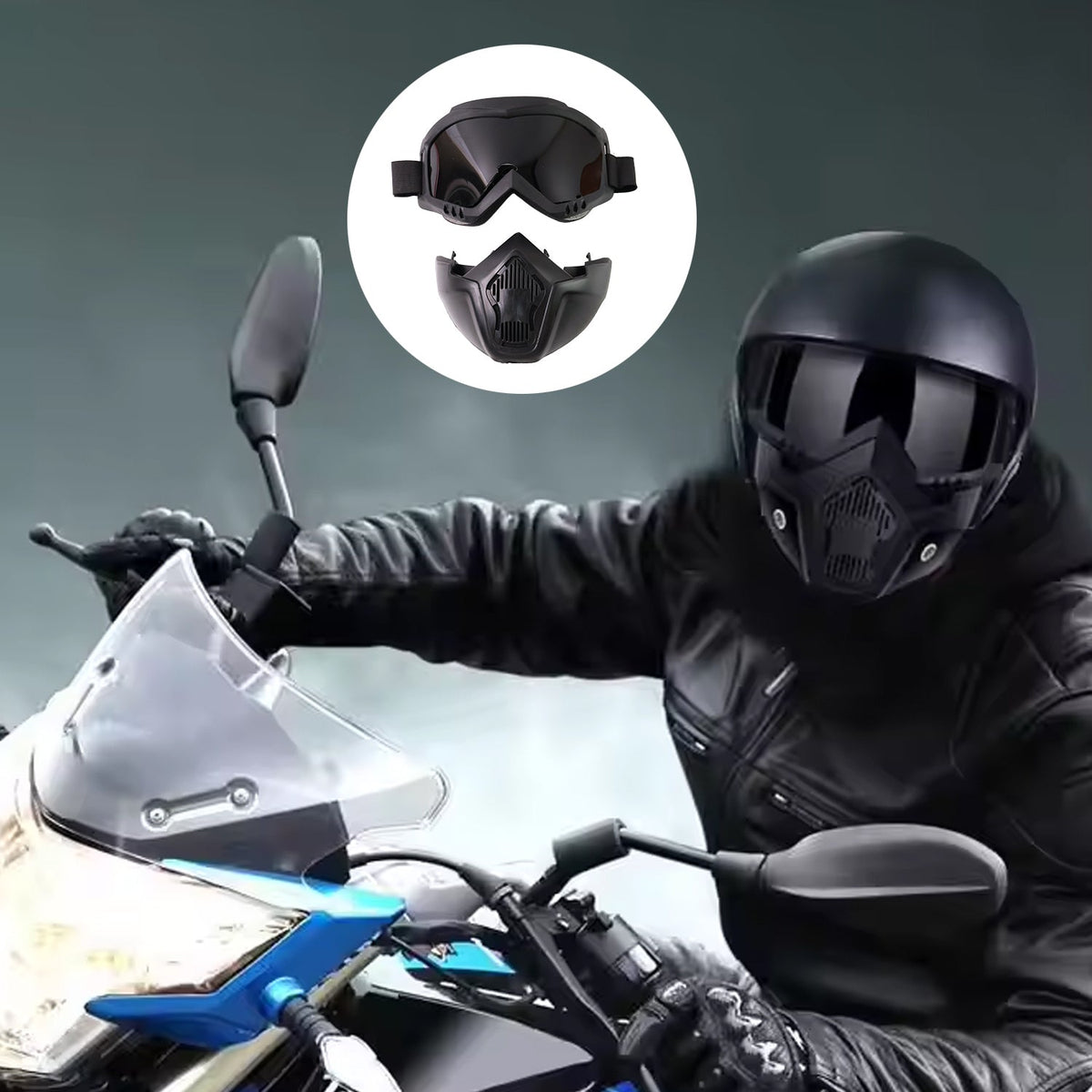 Motorcycle Goggles – Windproof Bike Face Mask – view 7
