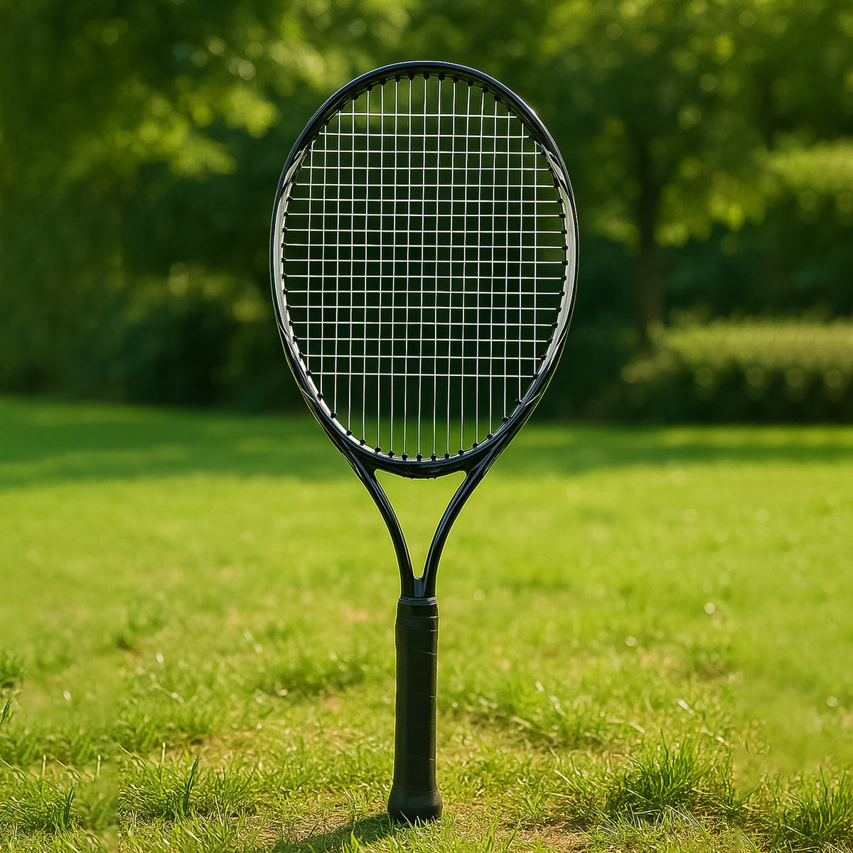 Lightweight Tennis Racket – Durable Aluminium Frame – close-up