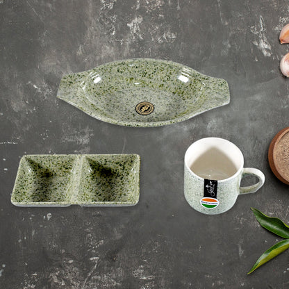 Ceramic Snack & Tea set – 6-Piece Serving – view 6