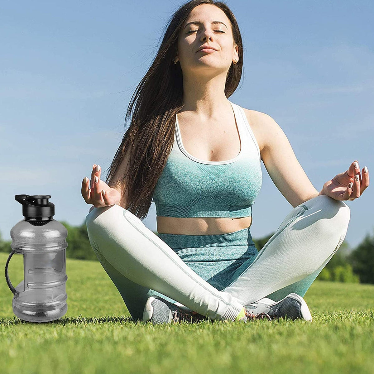 1.5L Gym Water Bottle – Mixer & Strainer – view 8